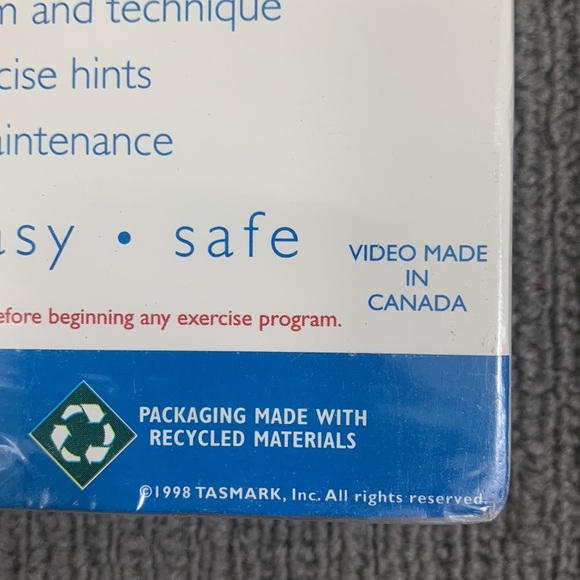 Profile Toner Instructional Video (VHS, 1998) 3-Minute Exerciser New Sealed - Picture 7 of 8